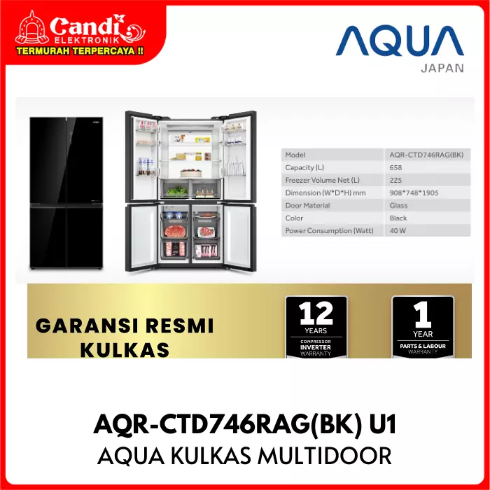 KULKAS MULTI DOOR AQUA